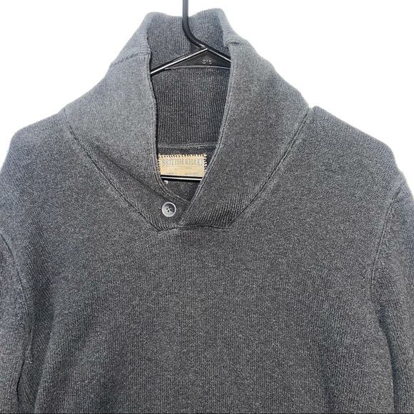 British Khaki Mens Grey Sweater Pullover {SIZE MEDIUM} - Picture 11 of 16